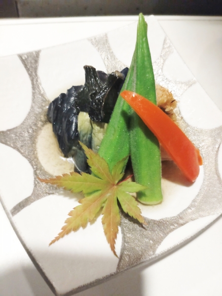 鱧と夏野菜の揚げ浸し